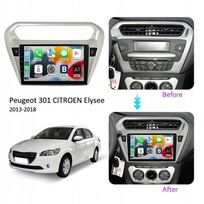 RADIO 2DIN PEUGEOT 301 CITROEN ELYSEE 2013-2018  