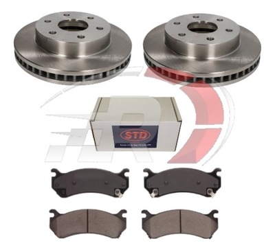 Gmc savana / gmc sierra гальмівні диски + гальмівні колодки гальмівні перед фото №1