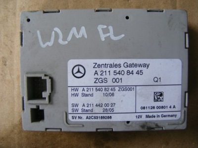 Mercedes w211 модуль блок керування шлюз a2115408445 фото №1