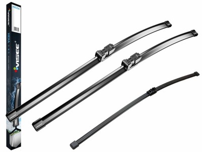 WIPER BLADES VISEE FRONT + REAR FOR CITROEN C3 (PICASSO) 02.09-03.10  