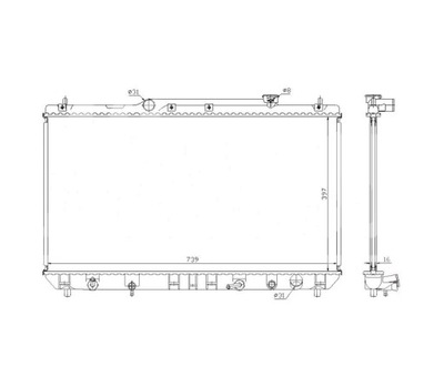 TOYOTA CAMRY 20 08.96 - 04.00 РАДИАТОР 1640003140