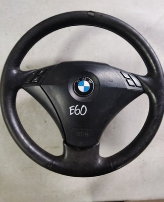 BMW E60 E61 KIEROWNICA MULTIFUNKCJA KOMPLET