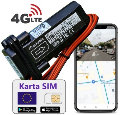 LOCALIZADOR GPS 4G LTE DO AUTO MOTOCYKLA MAPA SIM SERWER PL SIN ABONAMENTU 