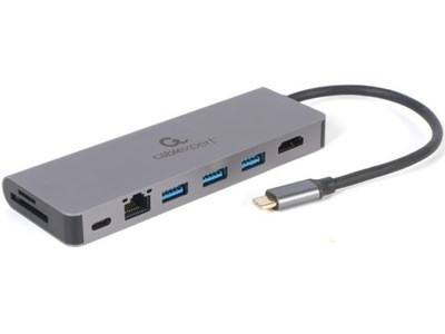 Hub GEMBIRD A-CM-COMBO5-05 USB Typu C, Pasywny