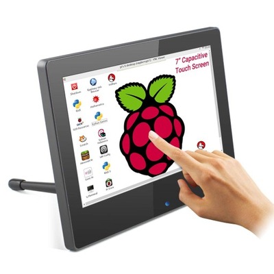 ELECROW Raspberry Pi 7-calowy ekran dotykowy 1024×600 IPS, mini monitor