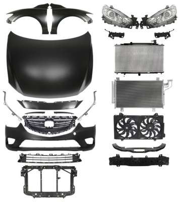 Mazda 6 12-15 капот бампер крила pas фото №1