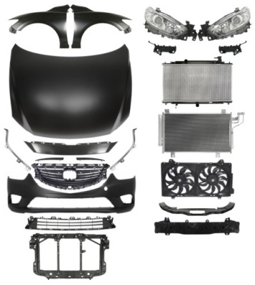 Mazda 6 12-15 капот бампер крила pas набір частини фото №1