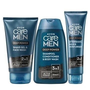 AVON Zestaw Upominkowy Care Men Deep Power 3w1 dla mężczyzny