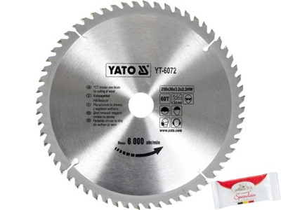 YATO TARCZA WIDIOWA 250X60TX30MM YT-6072