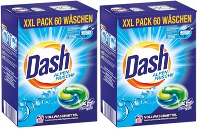 DASH Uniwersal kapsułki do prania białego uniwersalne 3w1 2x60 prań