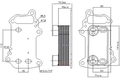 NISSENS РАДИАТОР МАСЛА BMW 1 E81 1 E82 1 E87 1 E88 3 E90 3 E91 3 E92