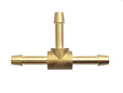 TRÓJNIK ŁĄCZNIK MOSIĄDZ T DO WĘŻY PALIWO OLEJ 5 mm