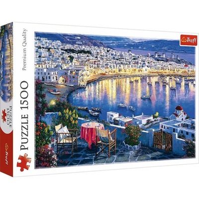 Puzzle Trefl 1500 el. Mykonos o Zachodzie Słońca