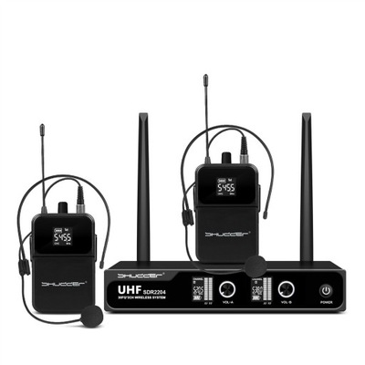 Mikrofony bezprzewodowe Shudder SDR2204 2 mikrofony nagłowne