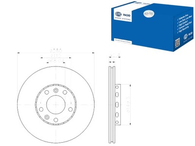 PAGID DISCOS DE FRENADO HELLA PAGID 4E0615601J 4E06  