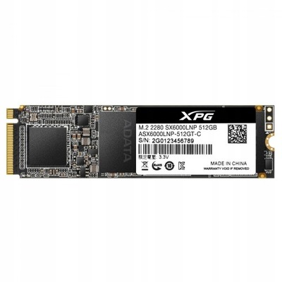 ADATA SX6000 LITE 512 GB DYSK SSD M2 2280 PCIe OTW