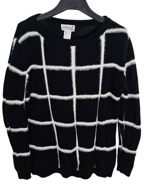 Sweter damski w kratę r 40 L collection