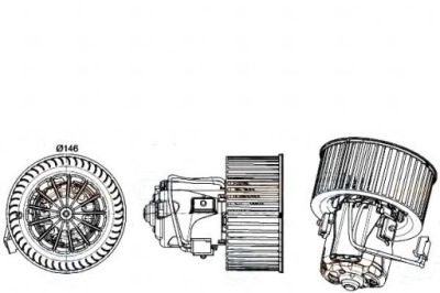 Behr hella вентилятор повітродувка alpina b6 купе 4.4 фото №1