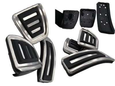 Накладки na педали vokswagen touran 2015-2023 t-roc 2018-2023 фото №1