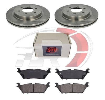 Ford expedition 2018-2021 гальмівні диски + гальмівні колодки гальмівні задня фото №1