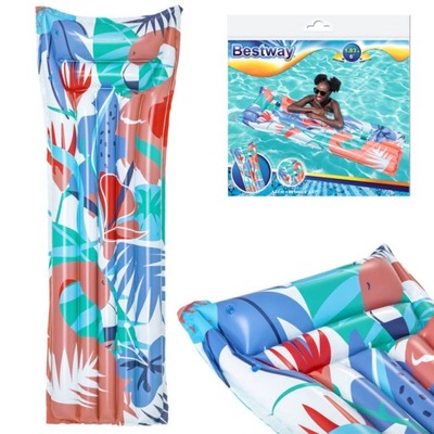 BESTWAY KOLOROWY DMUCHANY MATERAC 183 X 69CM 44033