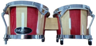 BONGOSY DREWNIANE NATURALNE NACIĄG SKÓRA PYLE TRWAŁE DREWNO