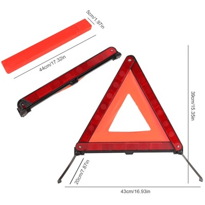 Car Emergency Breakdown Warning Triangle Red Refle 