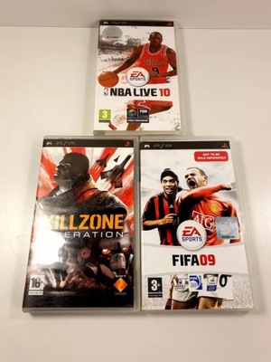 3 GRY PSP NBA 10 FIFA 09 KILLZONE