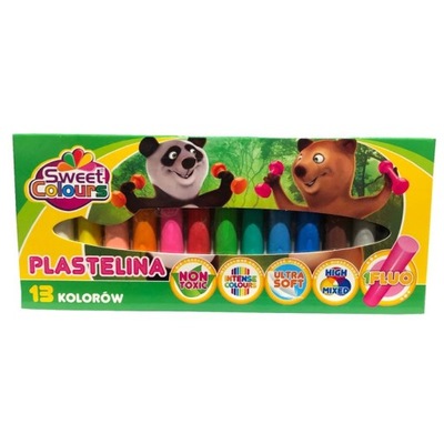 Plastelina 13-kol.Sweet Colours , Koma Plast