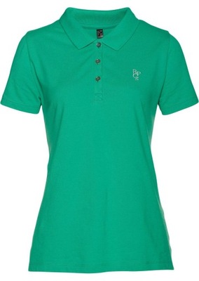 56 Bonprix POLO SHIRT Z PLISĄ GUZIKOWĄ I KRÓTKIM RĘKAWEM cyz