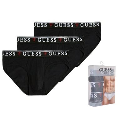 GUESS SLIPY MĘSKIE 3-PACK |U97G00JR003 A996| S