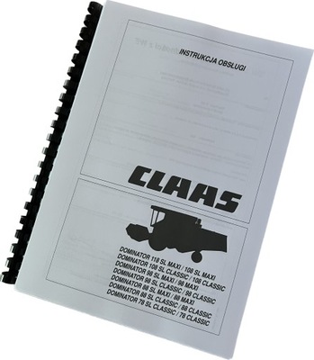 Instrukcja obsługi Claas Dominator 78 - 118 sl PL