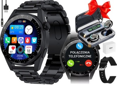 Zegarek Męski Smartwatch Rozmowy Ekg +Słuchawki