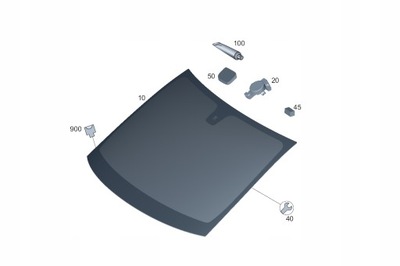 Скло передня mercedes v klasa w447 фото №1