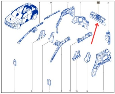 Pas задній dacia duster iii фото №1