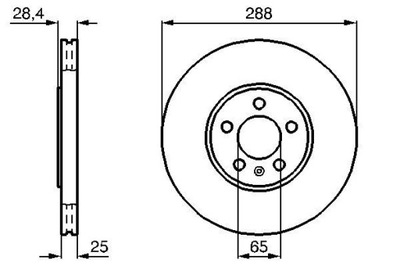 DISCOS DE FRENADO BS0986478619 BOSCH  