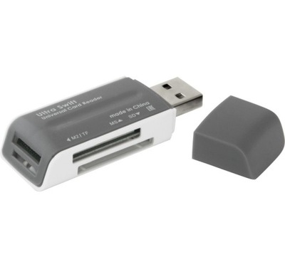 mały USB czytnik kart pamięci SD microSD HC MS