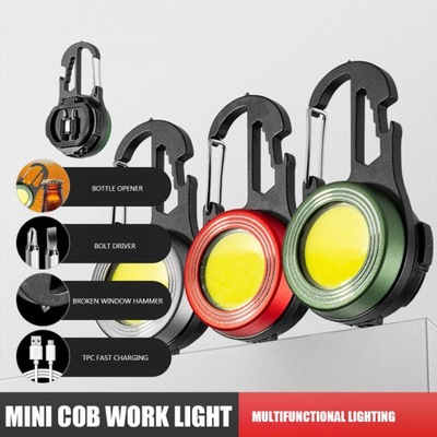 Mini LED latarka światło robocze COB brelok do klu