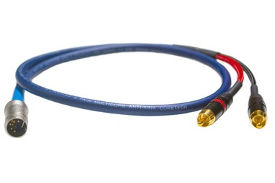 Kabel Rozgałęźny Y Splitter 2x RCA/Phono Cinch do 5-pin DIN B&O Naim Quad