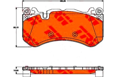 ZAPATAS DE FRENADO MERCEDES PARTE DELANTERA C218 X218 W204 W21  