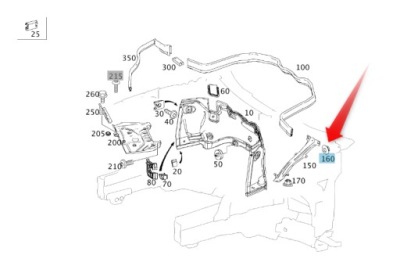 Втулка напрямна відсік двигуна mercedes 204 212 фото №1