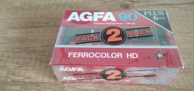 Kaseta magnetofonowa AGFA FERROCOLOR HD 90+6