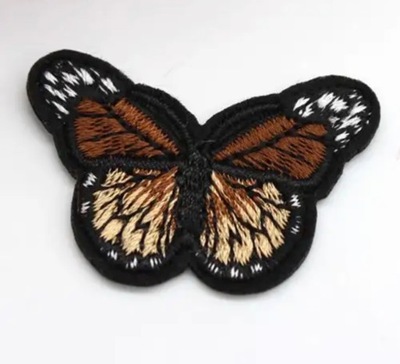 Naszywka motylek brązowy