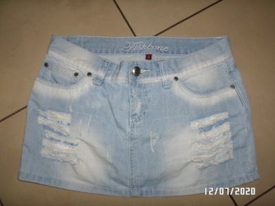 firmowa spódnica jeans -fishbone-rozm-S-36/38