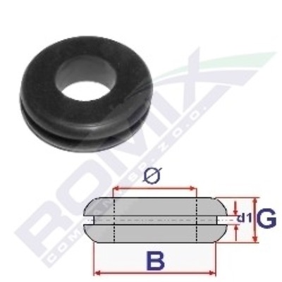 803073 ROMIX SPAUSTELIS ADAPTERIS GUMINĖ [5] OPK ROMIX 