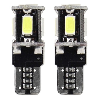 ЛАМПОЧКИ W5W 5SMD 5730 CANBUS T10 12V БЕЛЫЕ КОМПЛЕКТ