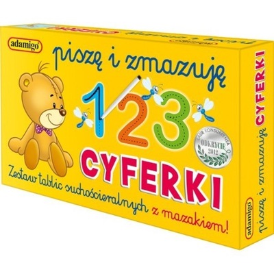 Zestaw Piszę i Zmazuję Cyferki Adamigo G-6601