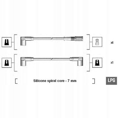 JUEGO TUBOS DE ENCENDIDO FIAT UNO; SEAT FURA,  