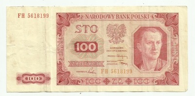 100 złotych 1948 seria FH