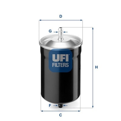 FILTRO COMBUSTIBLES UFI 31.500.00  